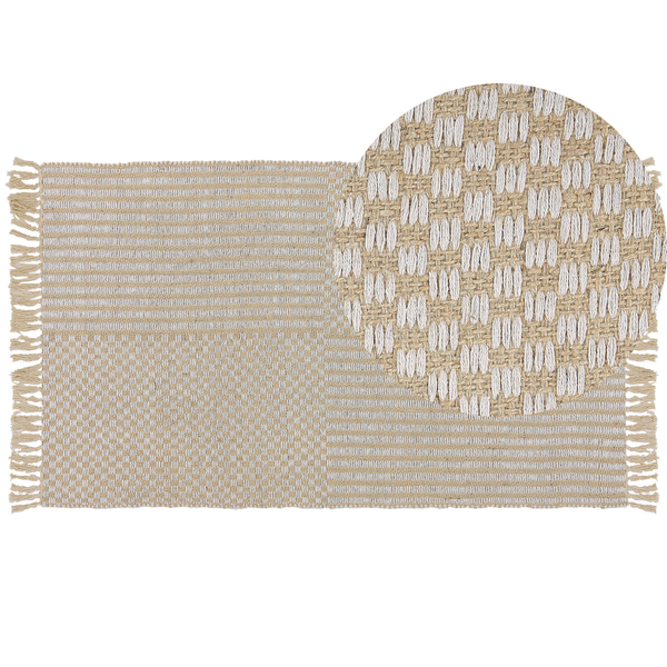 Teppich ADABAG Beige 80 x 150 cm Jute