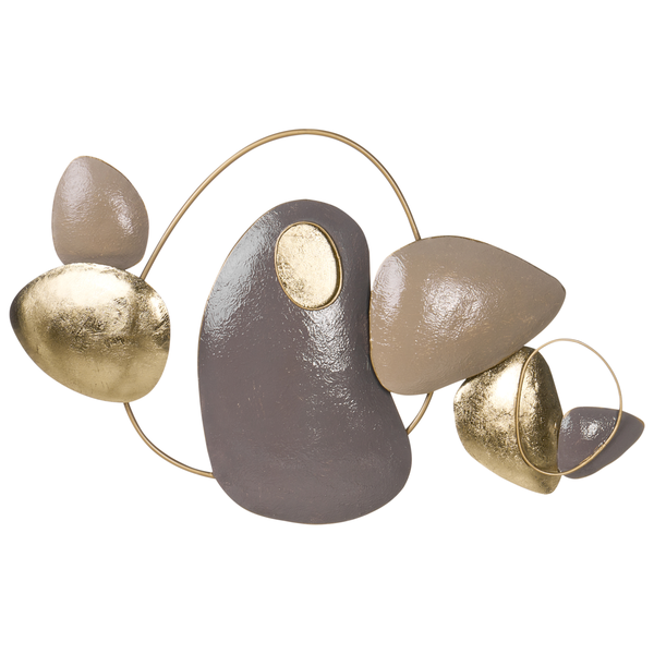 Wanddekoration aus Metall mit abstraktem Design