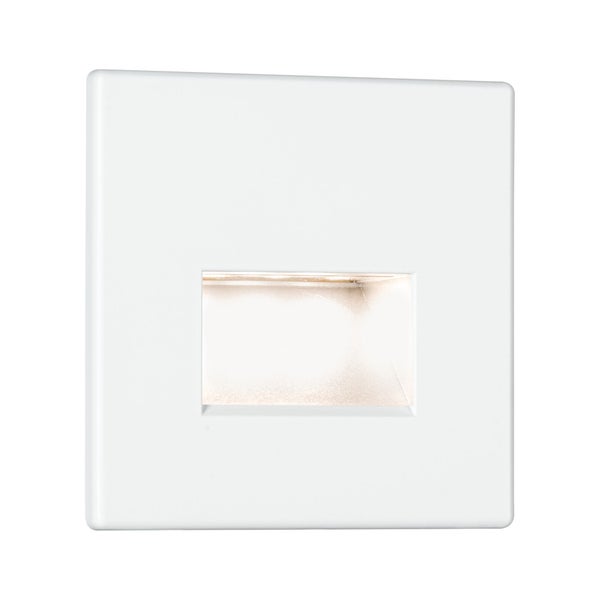 LED Wandeinbauleuchte Edge Quadro eckig 80x5mm 1,2W 50lm 230V 2700K Weiß matt