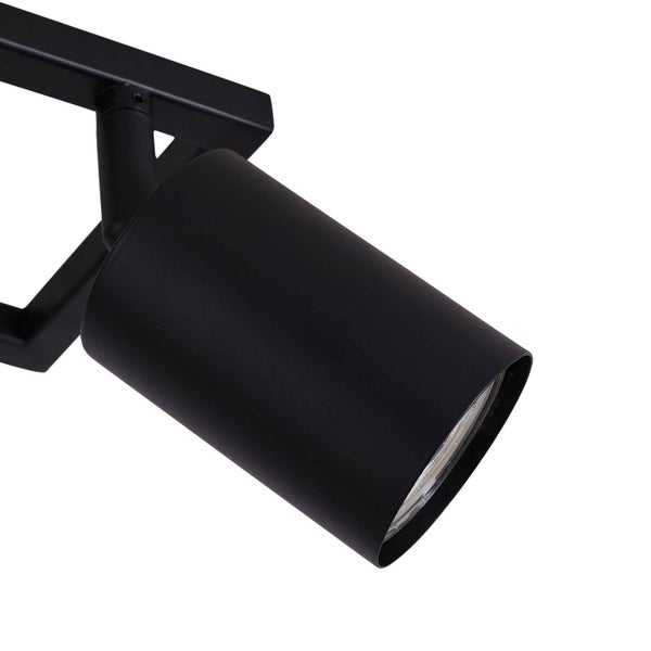 Schwarzer Deckenstrahler zur Raumbeleuchtung