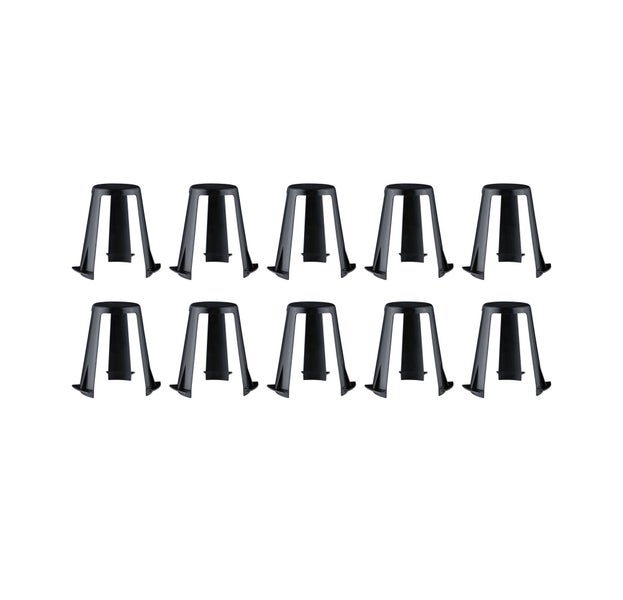 Einbauleuchten Zubehör Abstandshalter für Einbauleuchten 62 - 90mm 10er-Set Schwarz