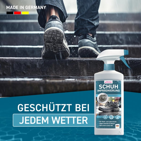 Plintex Schuh Imprägnierungsspray für Textil- und Lederschuhe