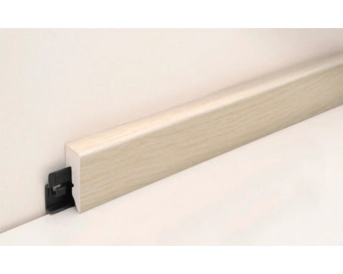 Sockelleiste PVC KU48L Eiche weiß 15x38,5x2400 mm