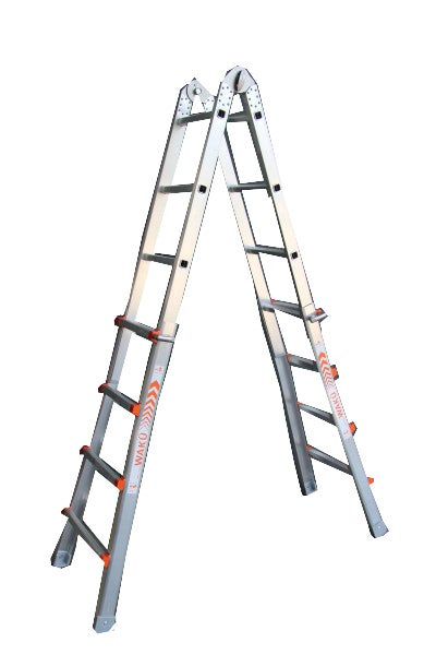 Aluminium Klappleiter im A-Zustand