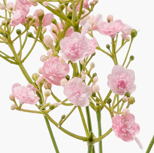 Nahaufnahme von grünen segmentierten Stängeln einer Kunstpflanze.