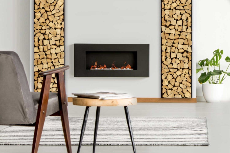 wodewa Holz-Wandverkleidung, Kaminholz-Board - Moderne Wanddekoration für Wohnzimmer, Küche, Bad, Schlafzimmer und Flur