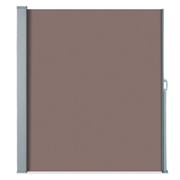 FLOORDIREKT Seitenmarkise - Markise für Balkon und Terrasse - Breite: 3 m - Höhe: 2 m - Braun