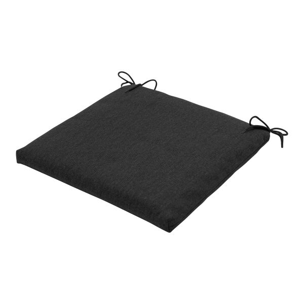 Sitzkissen, schwarzes Canvas Eco+ – ca. 40x40 cm - 4er-Set