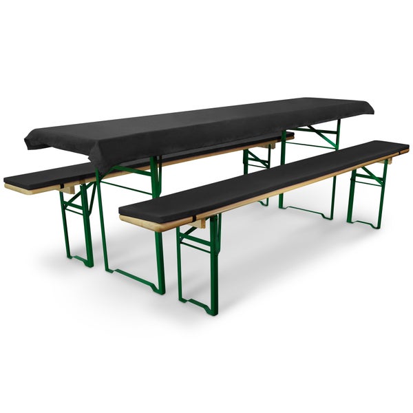Beautissu Comfort XS Bierbankauflage 50cm Anthrazit (3tlg)