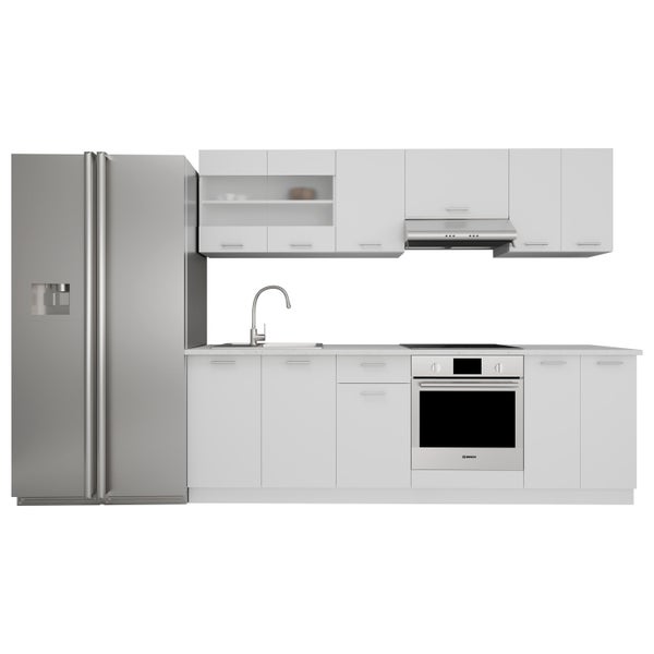 8-tlg Einbauküche Küchenzeile 240 cm Esilo