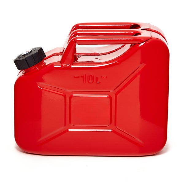 BW® Kraftstoffkanister Metall Benzinkanister 3x 10 Liter mit Schraubverschluss - Rot - RAL 3000 - TÜV-geprüft und UN-Zulassung - Made in Europe