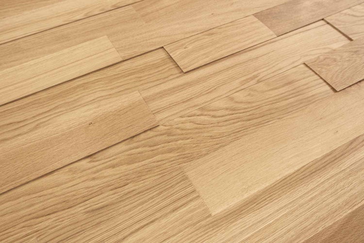 wodewa Holz-Wandverkleidung, EICHE exquisit, geölt, zum Verkleben - Moderne Wanddekoration für Wohnzimmer, Küche, Bad, Schlafzimmer und Flur