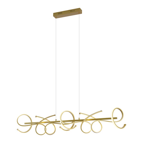 Moderne LED-Hängeleuchte mit geschwungenem Design für Innenräume