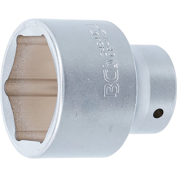 BGS Steckschlüssel-Einsatz Sechskant Antrieb Innenvierkant 20 mm (3/4) SW 54 mm - 3454