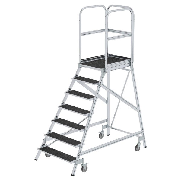 Rollgerüst mit sieben Stufen und Plattform