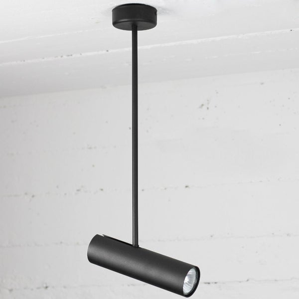 Schwarze LED-Deckenleuchte für Innenräume