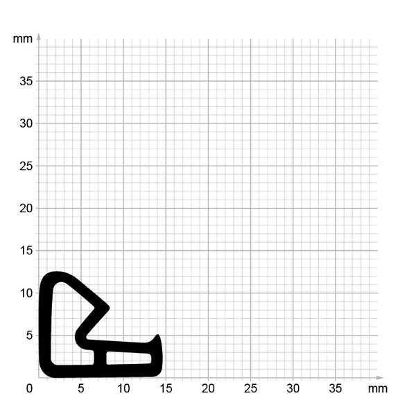 DIWARO. | Stahlzargendichtung SZ157 | grau | 5 Meter