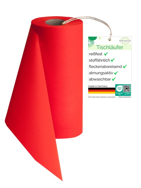 Sensalux NATURE Tischläufer - 0,5m x 25m Rosenrot