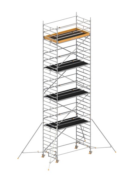 Layher Fahrgerüst mit mehreren Plattformen