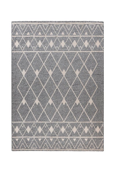 Kurzflor Teppich Regalia Grau / Beige 10 mm Modern 160 x 230 cm