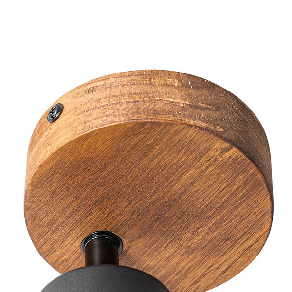 Deckenleuchte aus Holz