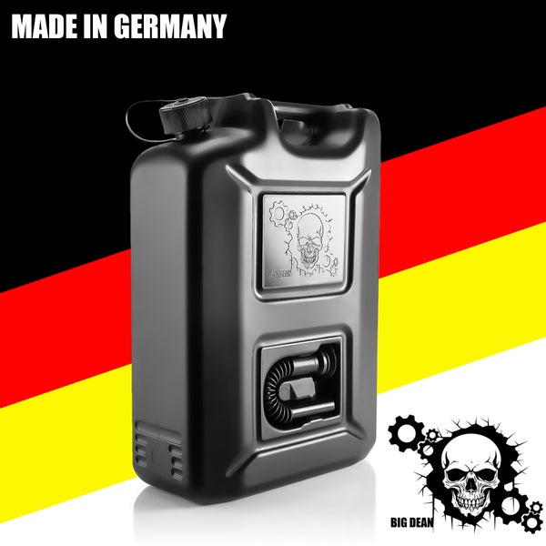 BigDean Kraftstoffkanister 20 L Black Edition - Benzinkanister Kraftstoff Kanister mit UN-Zulassung für Diesel & Benzin