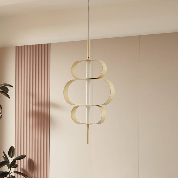 Maßskizze Pendelleuchte: Gesamthöhe 212 Zentimeter, Leuchtenkörper 79 Zentimeter, Breite 45 Zentimeter, Baldachin Durchmesser 12 Zentimeter.