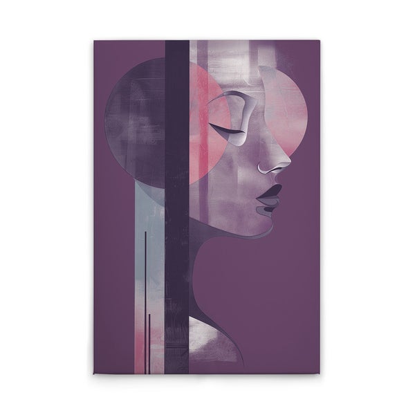 Abstraktes Frauenporträt auf Leinwand