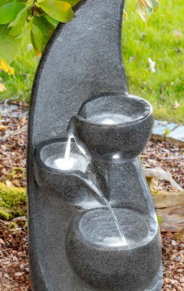 Gartenbrunnen Springbrunnen Brunnen FoLeaf 93cm 10772