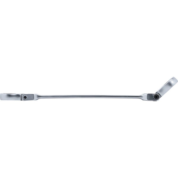 BGS Doppel-Ratschen-Ringschlüssel abwinkelbar mit E-Profil Ringköpfen SW E6 x E8 - 71028-6X8