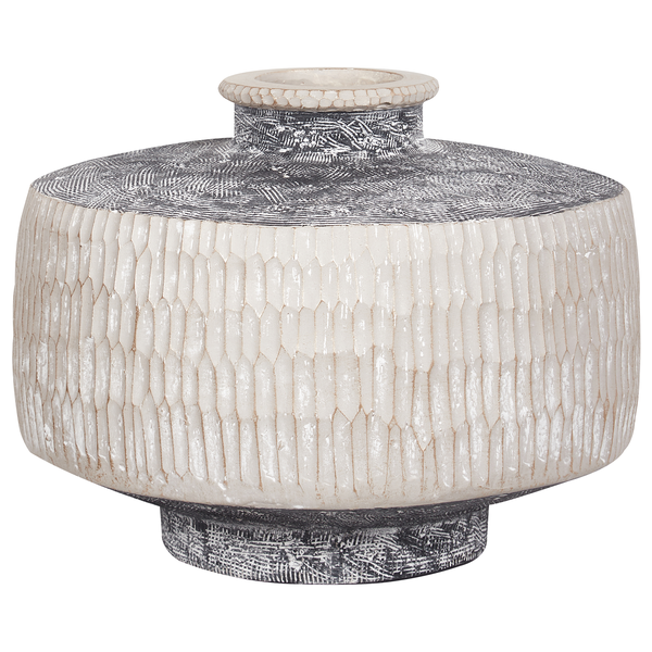 Blumenvase DEKSATI Keramik 32 cm Beige