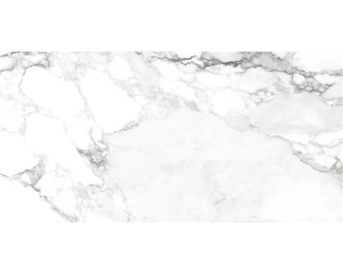 Wand- und Bodenfliese Haute white 60x120cm shaped