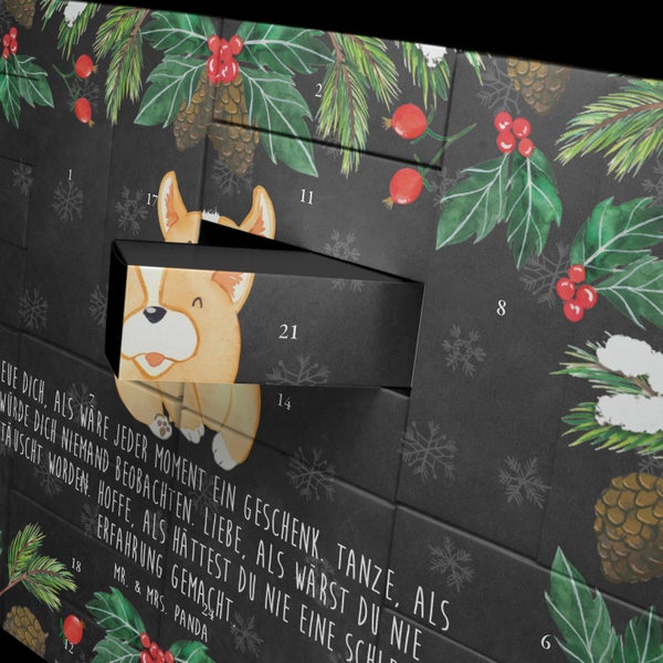 Mr. & Mrs. Panda Befüllbarer Adventskalender Corgie - Schwarz