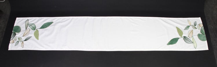 FRANK FLECHTWAREN | Tischläufer Blätter, POLYESTER, 35 x 140 cm