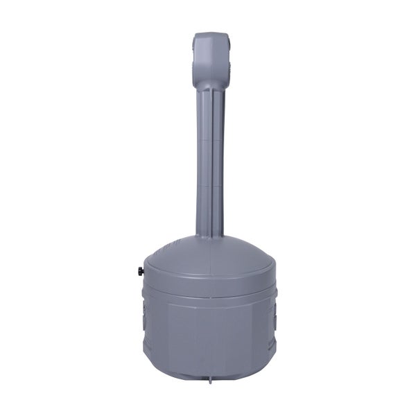 PROREGAL Sicherheits Standascher Standaschenbecher aus Kunststoff 15 Liter Innenbehälter Selbstlöschend HxB 98 x 42 cm Grau