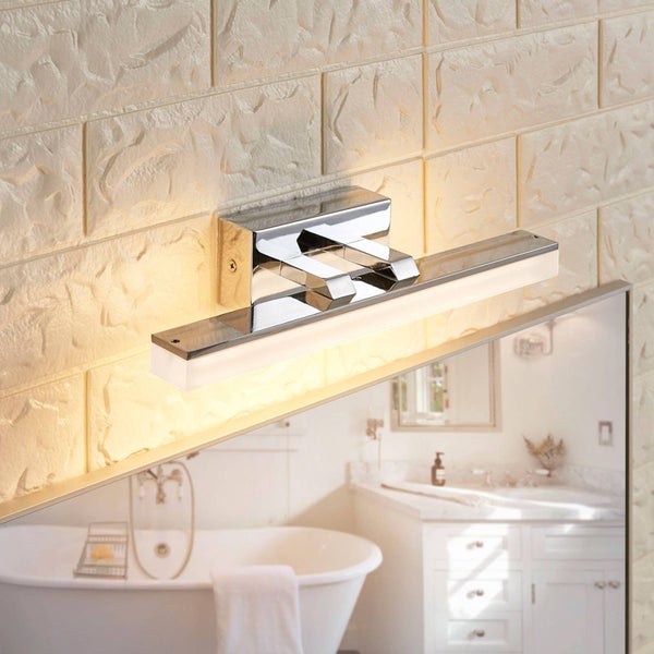 Lucande LED Wandleuchte, Wandlampe Bad Julie (spritzwassergeschützt (Modern) (1 flammig ) - Wandleuchten Spiegelleuchte Badezimmer Wandbeleuchtung Badezimmerleuchte