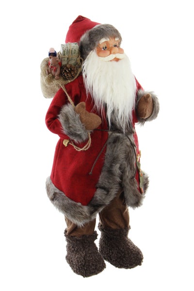 FRANK FLECHTWAREN | Figur Großer Nikolaus, TEXTIL, KUNSTSTOFF, ca. Höhe 60 cm