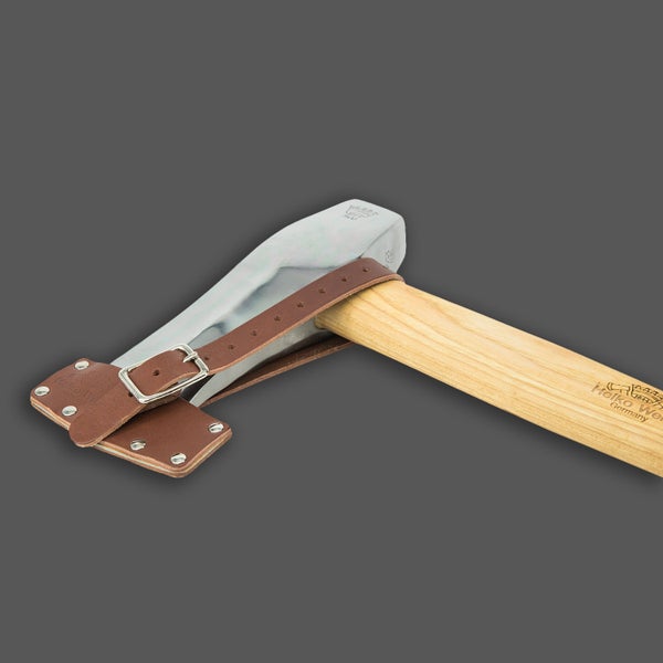 Spaltaxt mit Holzstiel und Lederschneidenschutz von Helko Werk