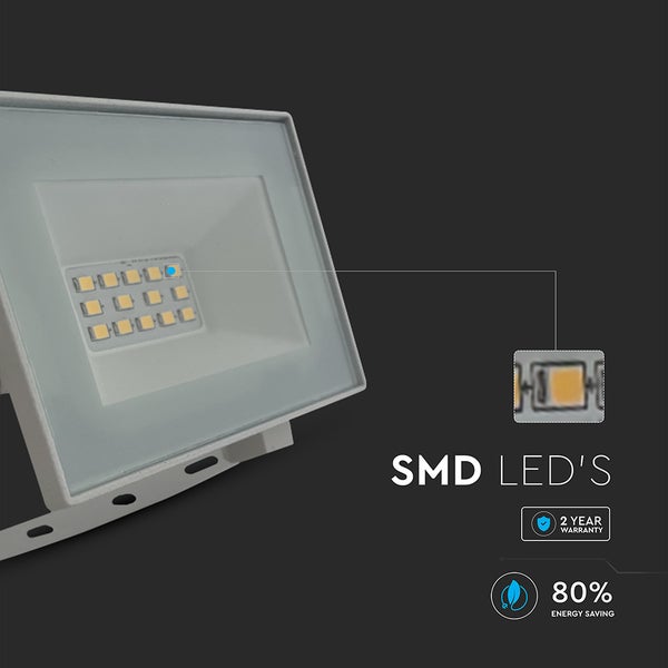 LED-Flutlichtstrahler mit SMD-LEDs, 2 Jahre Garantie und 80 % Energieeinsparung