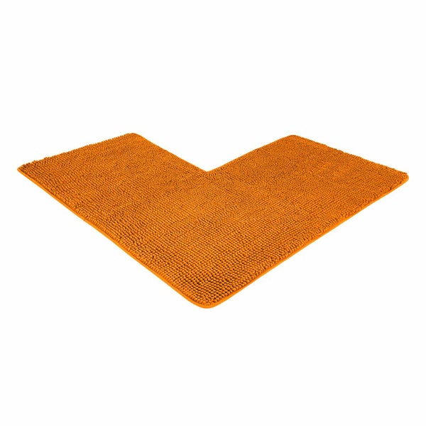 1 St. Eckbadematte PARIS Orange 100 x 100 x 50 cm