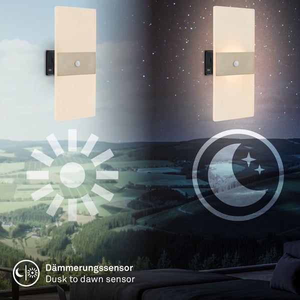 LED Wandleuchte Wandlampe ohne Stromanschluss Bewegungsmelder Akku ohne Bohren
