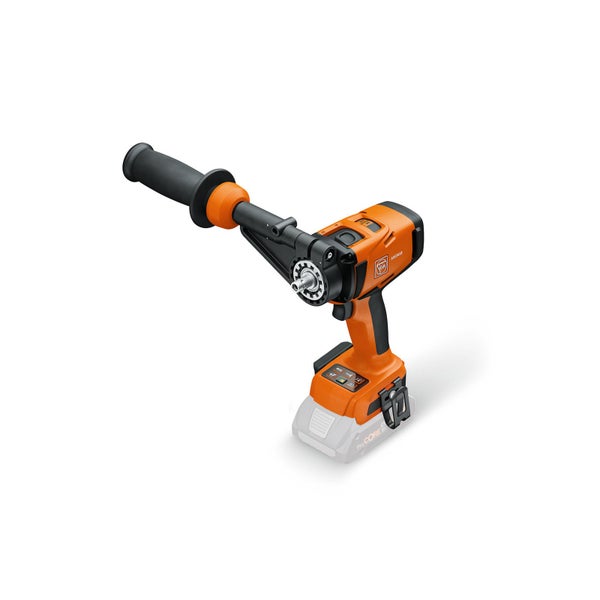 Fein Akku-Gewindebohrer ASCM18 mit Zusatzhandgriff und ProCORE 18 Volt Akku.