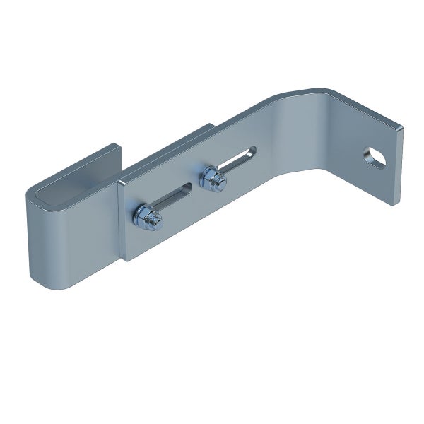 Metallwinkel mit Schrauben zur Befestigung