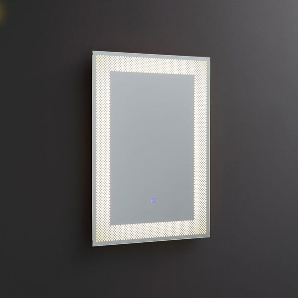 Rechteckiger Designspiegel 50x70 mit LED Hintergrundbeleuchtung