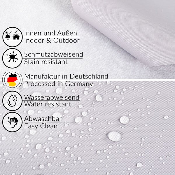 Symbole und Siegel für Innen- und Außenbereich, schmutzabweisend, hergestellt in Deutschland, wasserabweisend und leicht zu reinigen