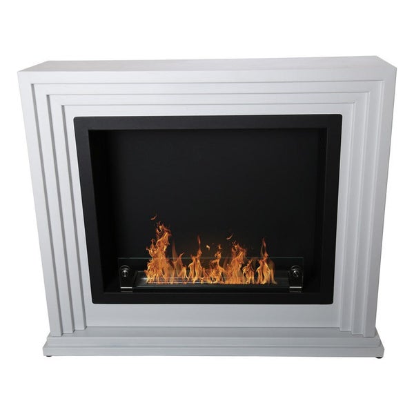 Dekorativer Bio-Ethanol-Kamin mit Flammen