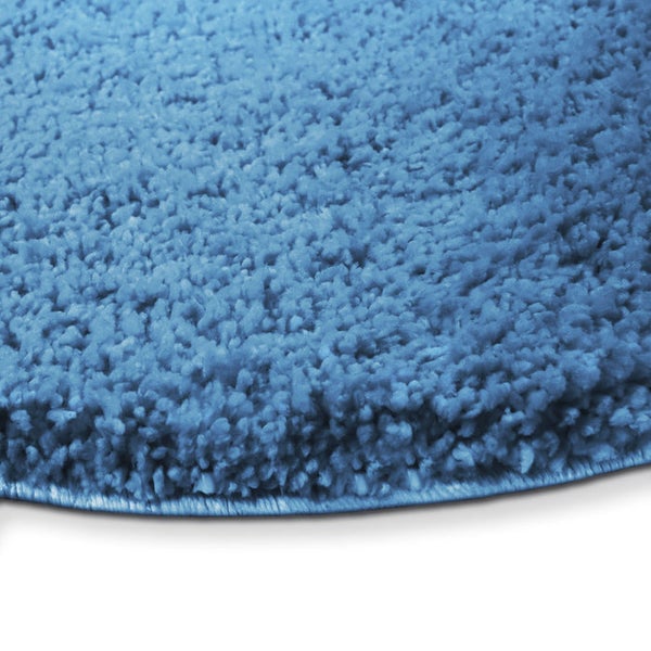 Detailansicht eines runden, textilen Badvorlegers