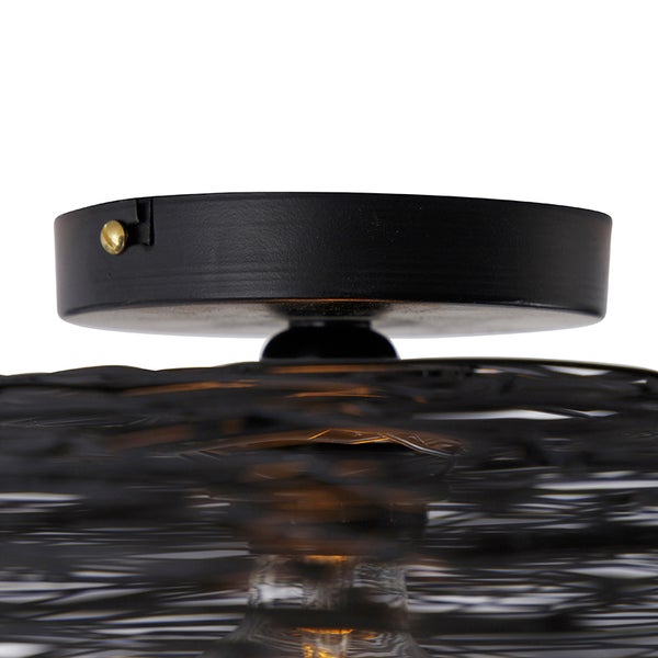 Deckenleuchte aus geflochtenem Material