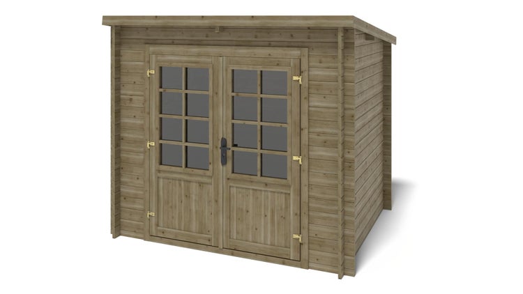 Gartenhaus, Gerätehaus 5m2 - 2,50x2m - 28mm - Imprägniert