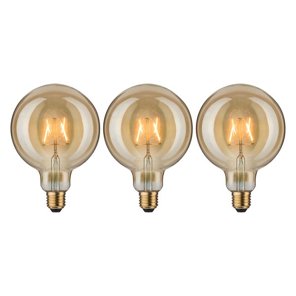 1879 Bundle LED Globe E27 230V 3x170lm 3x2,7W 1700K Gold